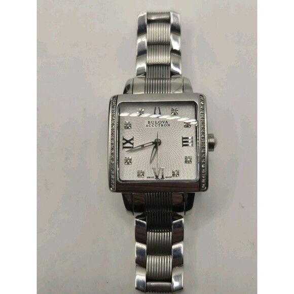 Accutron by Bulova 63R103 Masella Diamond Silver Band Women\'s Watch $950 main image 4
